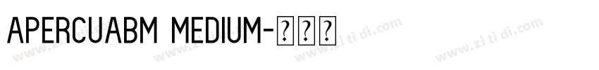 ApercuABM Medium字体转换